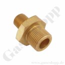 Doppelnippel M19x1,5 LH AG x 1/4" NPT AG - Adapter...