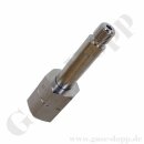 Flaschenanschluss NEN LU1 - W21,8x1/14" LH x 1/4" NPT AG - Wasserstoff Propan H2 C3H8 CH4 C2H4O SO2 C4H10 - Länge 90 mm - Edelstahl - 200 bar