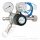 Flaschendruckminderer 6.0 - 230 bar - DIN 477 Nr.6 / W21,8x1/14" - Argon CO2 Helium - 1-stufig - 0,5 bis 14 bar regelbar - Messing verchromt - Ausgang: 6mm KRV mit Absperrventil u. Kontaktmanometer - GCE DRUVA FMD50016