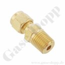 Einschraubverschraubung - RVS 1/2" x 1/2" NPT...