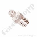 Einschraubverschraubung - RVS 1/16" x 1/4" NPT...