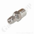 Einschraubverschraubung - RVS 1/16" x 1/8" NPT AG - Doppelklemmring Rohrverschraubung (RVS) zöllig auf NPT Außengewinde AG - Edelstahl - HAM-LET