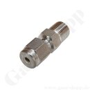 Einschraubverschraubung - RVS 1/8" x 1/8" NPT...