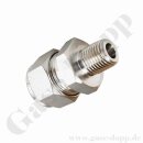 Einschraubverschraubung - RVS 15 mm x 1/4" NPT AG - Doppelklemmring Rohrverschraubung (RVS) metrisch auf NPT Außengewinde AG - Edelstahl - HAM-LET