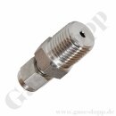 Einschraubverschraubung - RVS 3 mm x 1/4" NPT AG - Doppelklemmring Rohrverschraubung (RVS) metrisch auf NPT Außengewinde AG - Edelstahl - HAM-LET