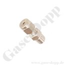 Einschraubverschraubung - RVS 3 mm x 1/8" NPT AG - Doppelklemmring Rohrverschraubung (RVS) metrisch auf NPT Außengewinde AG - max 670 bar - Edelstahl - HAM-LET