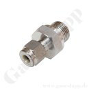 Einschraubverschraubung - RVS 1/4" x G 3/8" AG...