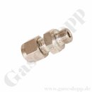 Einschraubverschraubung - RVS 1/4" x G 1/8" AG - Doppelklemmring Rohrverschraubung (RVS) zöllig auf zölliges Außengewinde BSPP (G) AG - Edelstahl - HAM-LET