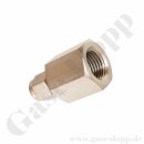 Aufschraubverschraubung gerade - RVS 1/8" x G 1/4" IG - Doppelklemmring Rohrverschraubung (RVS) zöllig auf zölliges Innengewinde BSPP (G) IG - Edelstahl - HAM-LET