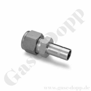 Reduzierschraubverschraubung - RVS 1/8" x RST 10 mm - Doppelklemmring Rohrverschraubung (RVS) zöllig auf Rohrstutzen (RST) metrisch - Edelstahl - HAM-LET