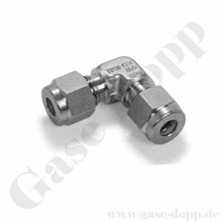 Winkelverschraubung - RVS 1/8" x RVS 1/8" - Doppelklemmring Rohrverschraubung (RVS) zöllig auf Doppelklemmring Rohrverschraubung (RVS) zöllig - Edelstahl - HAM-LET