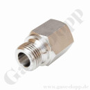 Reduzierung G 1/2" AG x 1/2" NPT IG - G 1/2" fld - 338 bar - Edelstahl