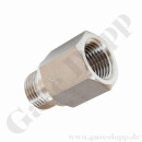 Reduzierung G 1/2" AG x 1/2" NPT IG - G 1/2" fld - 338 bar - Edelstahl