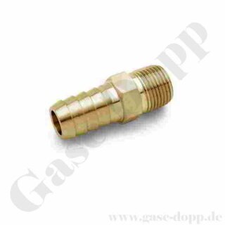 Schlauchtülle 1/4" x 1/4" NPT AG - Gewindetülle mit Schlauchanschluss / Aussengewindetülle Messing