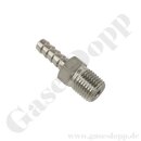 Schlauchtülle 1/2" x 1/2" NPT AG - Gewindetülle mit Schlauchanschluss / Aussengewindetülle Edelstahl