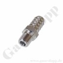 Schlauchtülle 1/2" x 1/4" NPT AG - Gewindetülle mit Schlauchanschluss / Aussengewindetülle Edelstahl