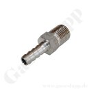 Schlauchtülle 1/4" x 1/4" NPT AG - Gewindetülle mit Schlauchanschluss / Aussengewindetülle Edelstahl