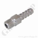 Schlauchtülle 1/4" (6,4 mm) x 1/8" NPT AG - Gewindetülle mit Schlauchanschluss / Aussengewindetülle Edelstahl