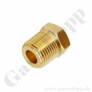 Reduzierung 1/2" NPT AG x 1/4" NPT IG - 228 bar - Messing - Adapter NPT Aussengewinde x NPT Innengewinde