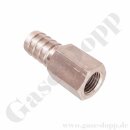 Schlauchtülle 1/2" x 1/4" NPT IG - Edelstahl - InnenGewindetülle mit Schlauchanschluss / Adapter Schlauch Rohrstutzen