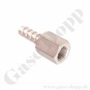 Schlauchtülle 1/4" x 1/8" NPT IG - Edelstahl - Gewindetülle mit Schlauchanschluss / Adapter Schlauch Rohrstutzen