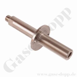 Standsäule für Labor Entnahmedruckminderer SPEC MASTER - mit integrierten Gasanschluss IN / OUT NPT 1/4" IG - Edelstahl - GASARC