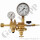 Flaschendruckminderer Helium Argon Edelgas 200 bar 2-stufig bis 100 mbar regelbar - Anschluss W21,8x1/14" DIN 477-1 Nr.6 - Ausgang G 1/4" AG + 6 mm Schlauchtülle - Messing