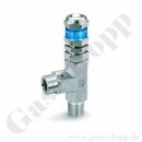 Sicherheitsüberdruckventil - einstellbarer Ansprechdruck 275 - 344 bar - IN 1/4" NPT AG - OUT 1/4" NPT IG - Edelstahl