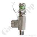 Sicherheitsüberdruckventil - Ansprechdruck 200 bar - IN 1/4" NPT AG - OUT 1/4" NPT IG - Edelstahl