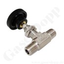 Nadelventil - IN / OUT 1/4" NPT AG - gerader...