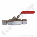 Kugelhahn Edelstahl max. 135 bar - beidseitig 10 mm...