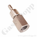 Schnellkupplung QC4 - Stecker SESO (geöffnet - nicht absperrend) - max. 206 bar / 204°C - Anschluss 1/4" NPT IG - Edelstahl - HAM-LET