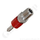 Schnellkupplung QC4 - Stecker DESO (geöffnet - absperrend) - max. 206 bar / 204°C - Anschluss 1/4" NPT AG - Edelstahl - HAM-LET