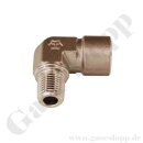 Reduzierung 90° Winkel 1/4" NPT AG x 1/4" NPT IG - 455 bar - Edelstahl - Adapter NPT Aussengewinde x NPT Innengewinde