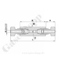 Rohrverschraubung - RVS 1/16" x RVS 1/16" -...