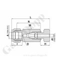 Rohrverschraubung - RVS 1/16" x RVS 1/4" -...