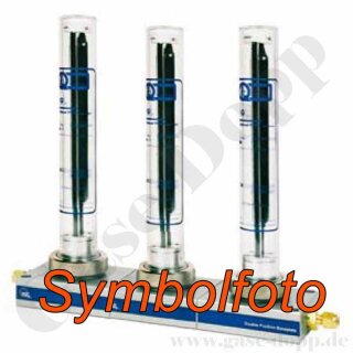 Filtereinheit FS 3-fach - Grundplatte 3-fach mit 1/4" NPT Anschlüssen + 3 x Kartuschen zur Filtrierung von Feuchtigkeit Kohlenwasserstoffen - max. 7 l/min 11 bar - GCE Druva B1030