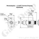 Wandadapter für Labor Entnahmedruckminderer -...