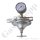 Leitungsdruckminderer Feindruckregler nicht brennbare Gase - Eingang max. 16 bar - Ausgang 0 - 30 mbar regelbar - IN G 1/4" IG OUT G 1/4" IG - Leistung ca. 1Nm&sup3;/h (P1-6 bar / P2- 50 mbar / Luft) - Messing vernickelt