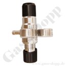 Reinstgasdruckminderer 300 bar - 0,5 bis 10 bar regelbar - 2-stufig - IN / OUT NPT 1/4" IG - 6 Port - Eingang Rechts - Edelstahl 6.0 - GCE Druva CSLH0DJ