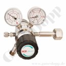 Flaschendruckminderer Pr&uuml;fgas 200 bar 2-stufig 0,1...