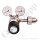 Flaschendruckminderer Helium 200 bar 1-stufig bis 6,0 bar regelbar - Anschluss W21,8x1/14" DIN 477-1 Nr.6 - Ausgang 1/4" NPT IG - Messing verchromt 6.0 - GCE Druva CPLH0SJ