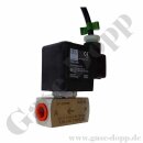 Magnetventil Edelstahl 2/2-Wege 0-6 bar beidseitig G 1/4" IG 5 mm PTFE direktgesteuert stromlos zu - 10W 230V - geeignet für Wasserstoff - explosionsgeschützt - Buschjost A52