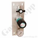 Entnahmedruckminderer - Messing verchromt - max. 40 bar / 0,2 bis 4,0 bar regelbar - Eingang / Ausgang 1/4" NPT IG - GCE DRUVA EMD50006
