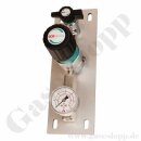Entnahmedruckminderer - Messing verchromt - max. 40 bar / 0,2 bis 4,0 bar regelbar - Eingang / Ausgang 1/4" NPT IG - GCE DRUVA EMD50006