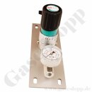 Entnahmedruckminderer - Messing verchromt - max. 40 bar / 0,2 bis 4,0 bar regelbar - Eingang / Ausgang 1/4" NPT IG - GCE DRUVA EMD50006