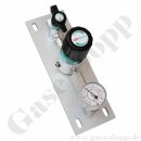 Entnahmedruckminderer - Messing verchromt - max. 12 bar / 0,1 bis 2 bar Absolutdruck regelbar - Eingang / Ausgang 1/4" NPT IG - GCE DRUVA EMD51006