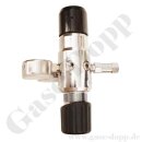 Reinstgasdruckminderer 200 bar - 0,2 bis 2 bar regelbar - 2-stufig - IN / OUT NPT 1/4" IG - 6 Port - Eingang Rechts - 3 m³/h - Edelstahl 6.0 - GCE Druva CSLLVDJ