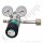 Flaschendruckminderer Helium 200 bar 2-stufig 0,2 bis 2,0 bar regelbar - Anschluss W21,8x1/14" DIN 477-1 Nr. 6 - Ausgang 1/8" KRV - 3 m³/h - FKM - Messing verchromt 6.0 - GCE Druva CPLLVDJ