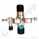 Flaschendruckminderer Pr&uuml;fgas 200 bar 2-stufig 0,1...